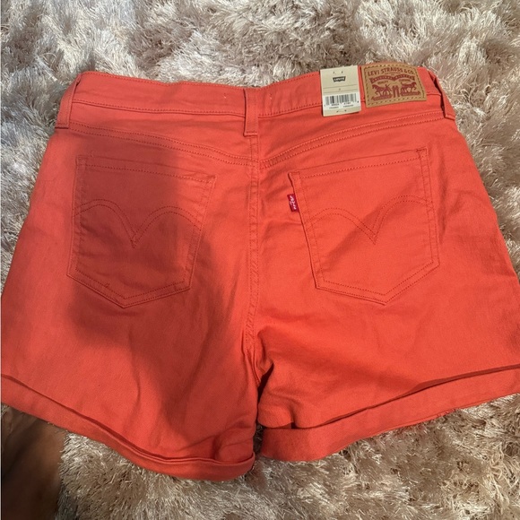 Levi's Vibrant Red Shorts - Picture 5 of 6